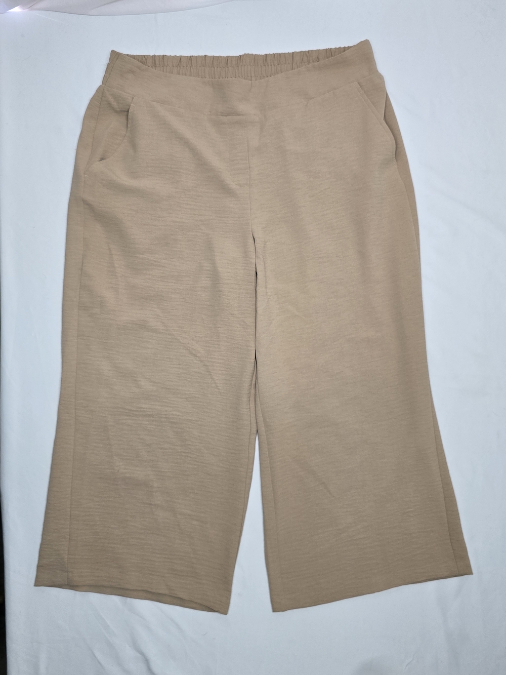Nine West Tan Wide Leg Crop Pants Size XL